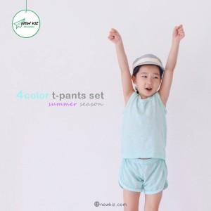 Đồ bộ ba lỗ trẻ em trơn đơn giản mặc nhà